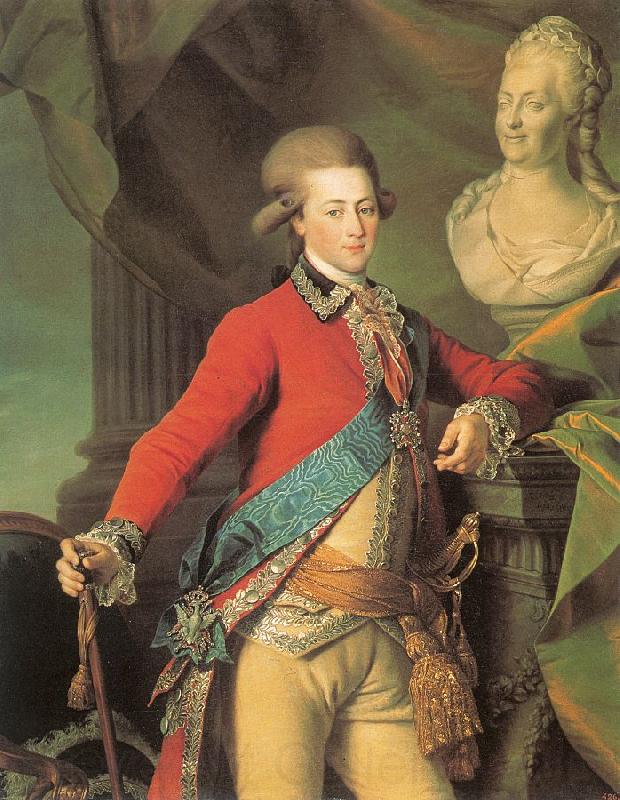 Levitsky, Dmitry Portrait of Alexander Lanskoy, Aide-de-camp to the Empress Norge oil painting art